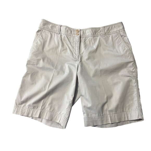 Talbots Womens Beige  shorts 14 Cotton/Spandex Stretch - Picture 1 of 9